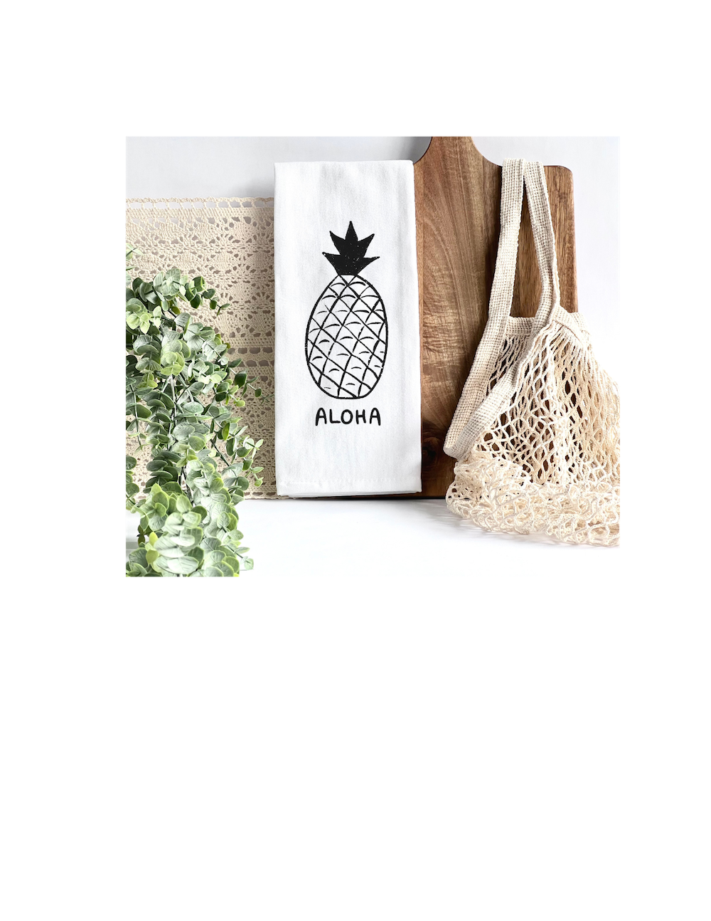 Palm + Petal - Pineapple Tea Towel (Add-On)