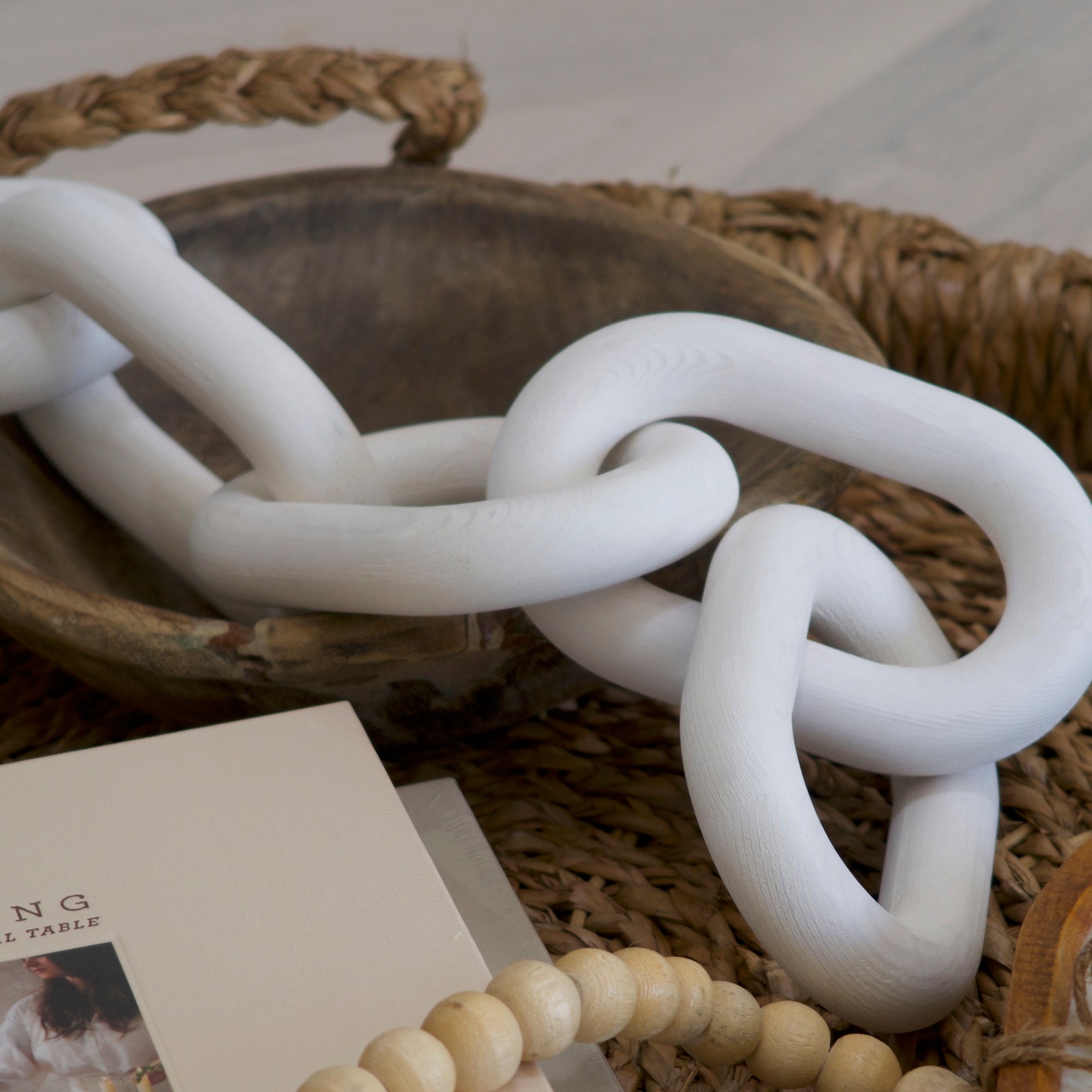 Pine Wood Chain - White (Add-On)