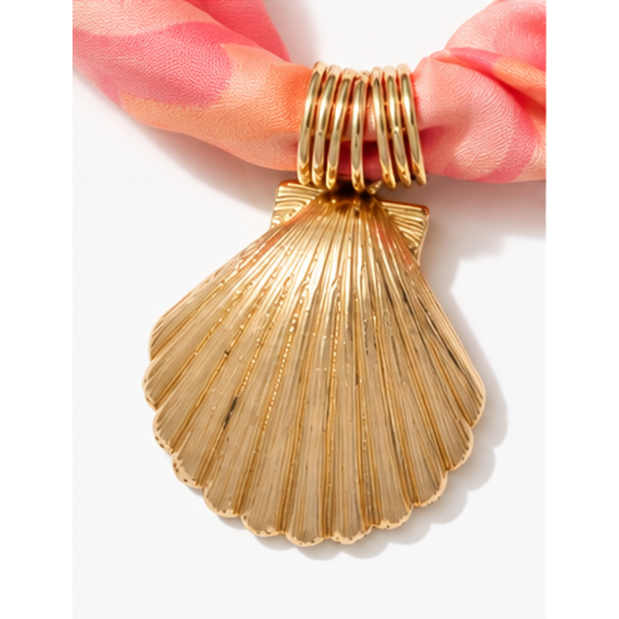Frasier Sterling - Scarf Pendant Necklace - Pink