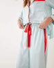 MerSea - Satin Sailors Pajama Set - Aquamarine