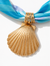 Frasier Sterling - Scarf Pendant Necklace - Blue