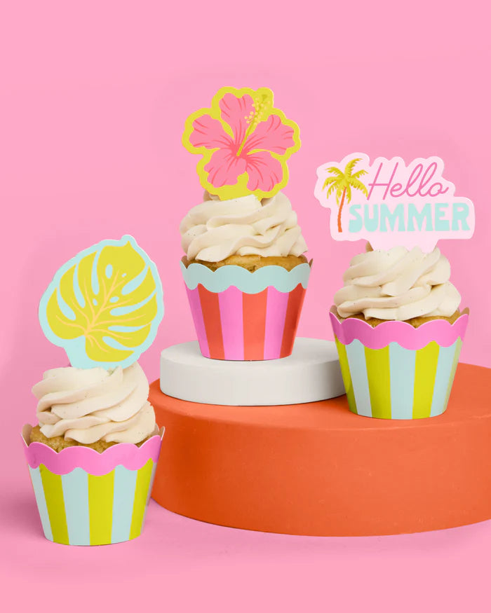 XO Fetti - Pool Party Cupcake Toppers