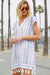 Subtle Luxury - Fringe Tassel Dress in Cotton Woven Prints - Paradise Shells (Add-On)