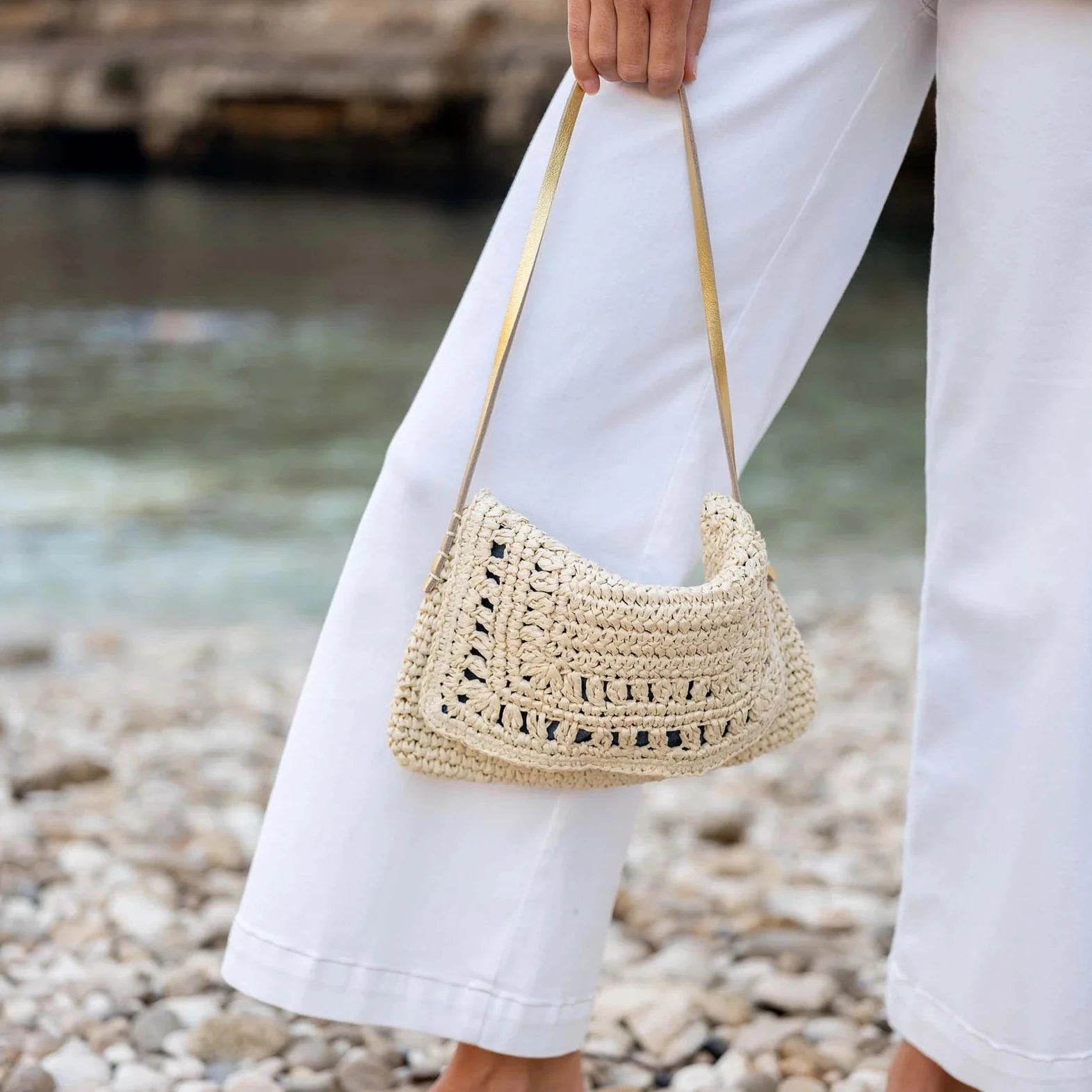 MerSea - Sun Chaser Straw Pochette - Natural (Add-On)