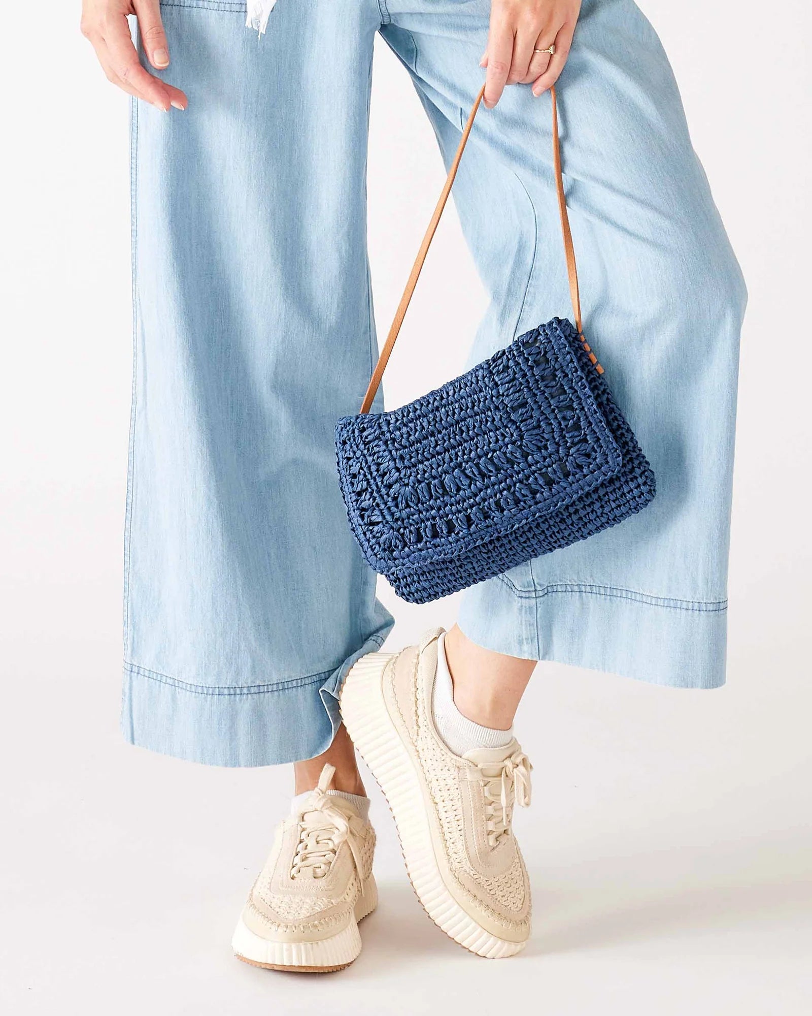 MerSea - Sun Chaser Straw Pochette - Navy (Add-On)