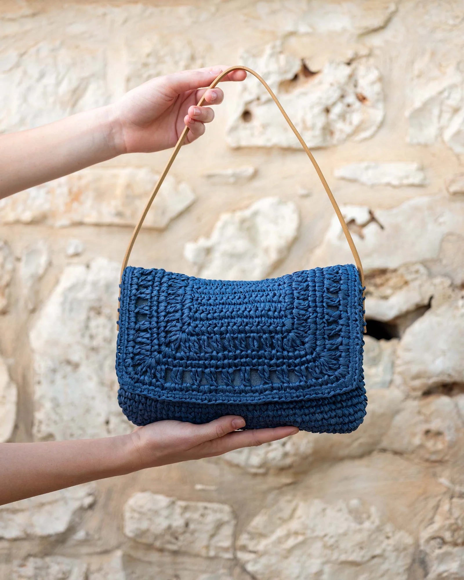 MerSea - Sun Chaser Straw Pochette - Navy (Add-On)