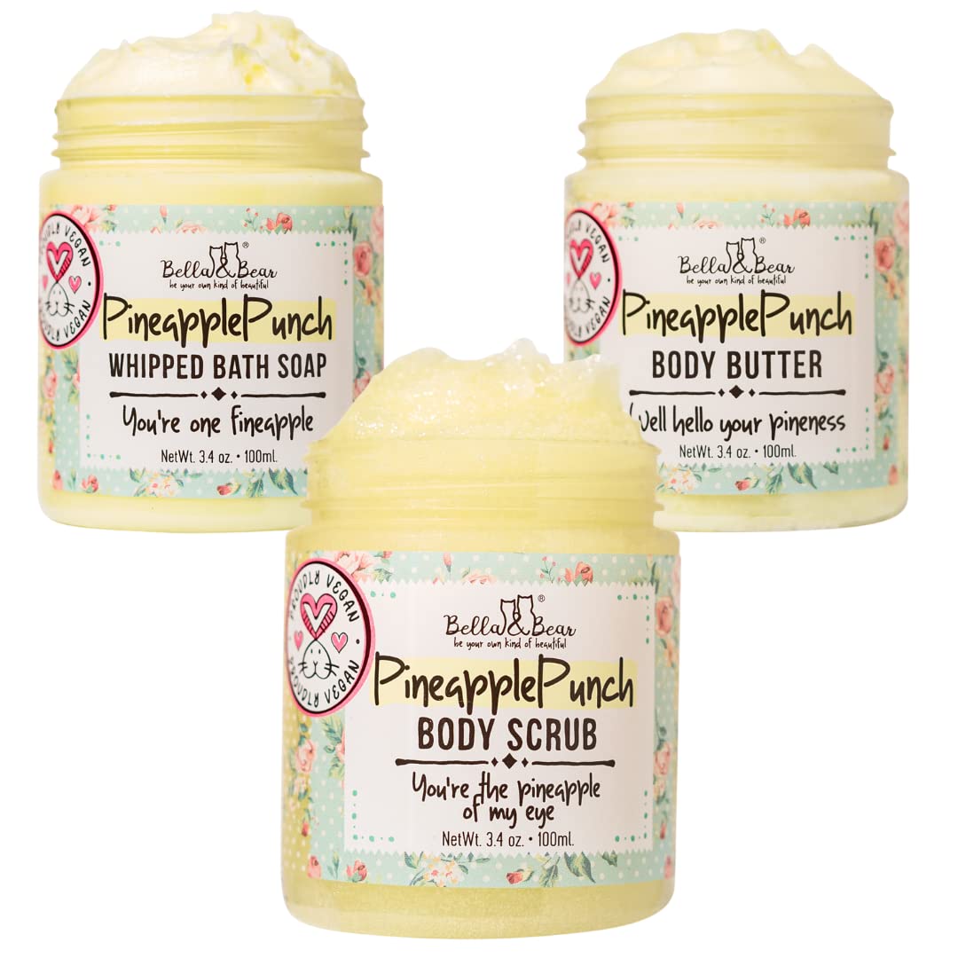 Bella & Bear - Sunshine on the Go: The Mini Pineapple Punch Trio