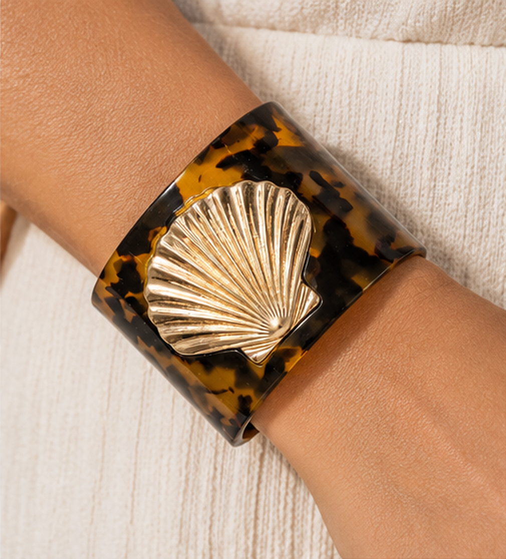 Frasier Sterling - Tort Metal Cuff Shell