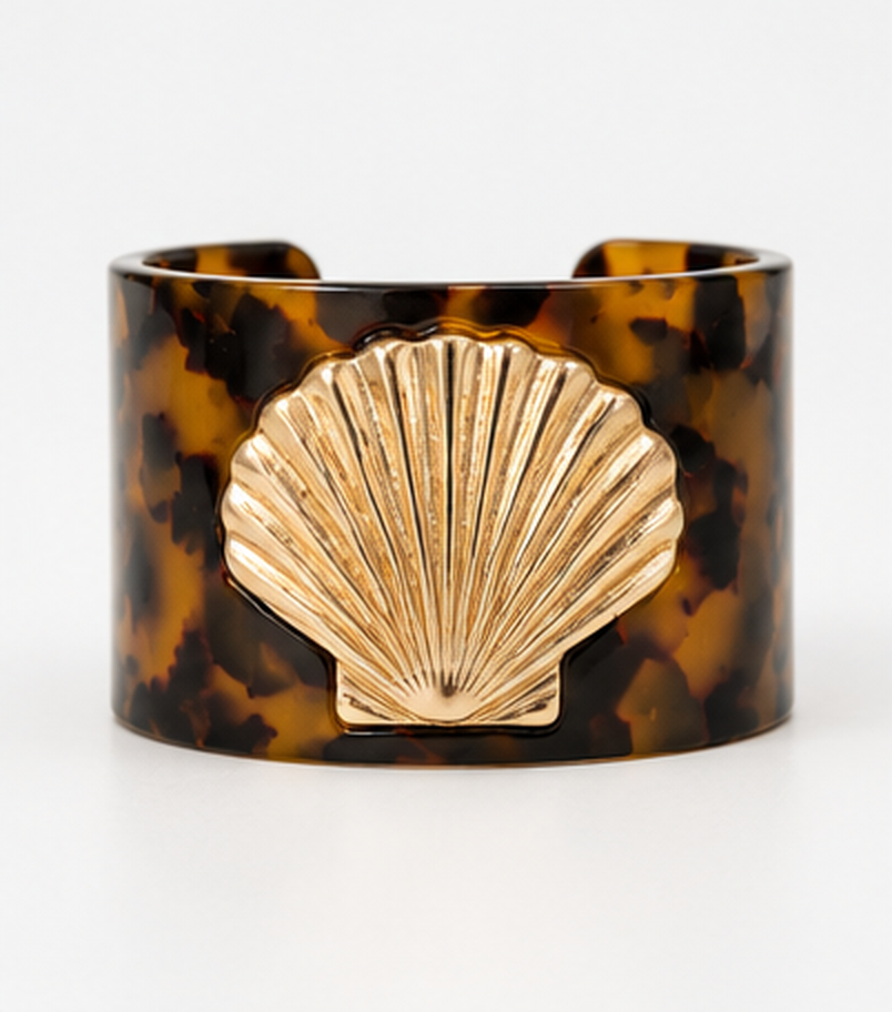 Frasier Sterling - Tort Metal Cuff Shell