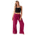 Lotus and Luna - Viva Magenta Wide Leg Cotton Pants (Add-On)