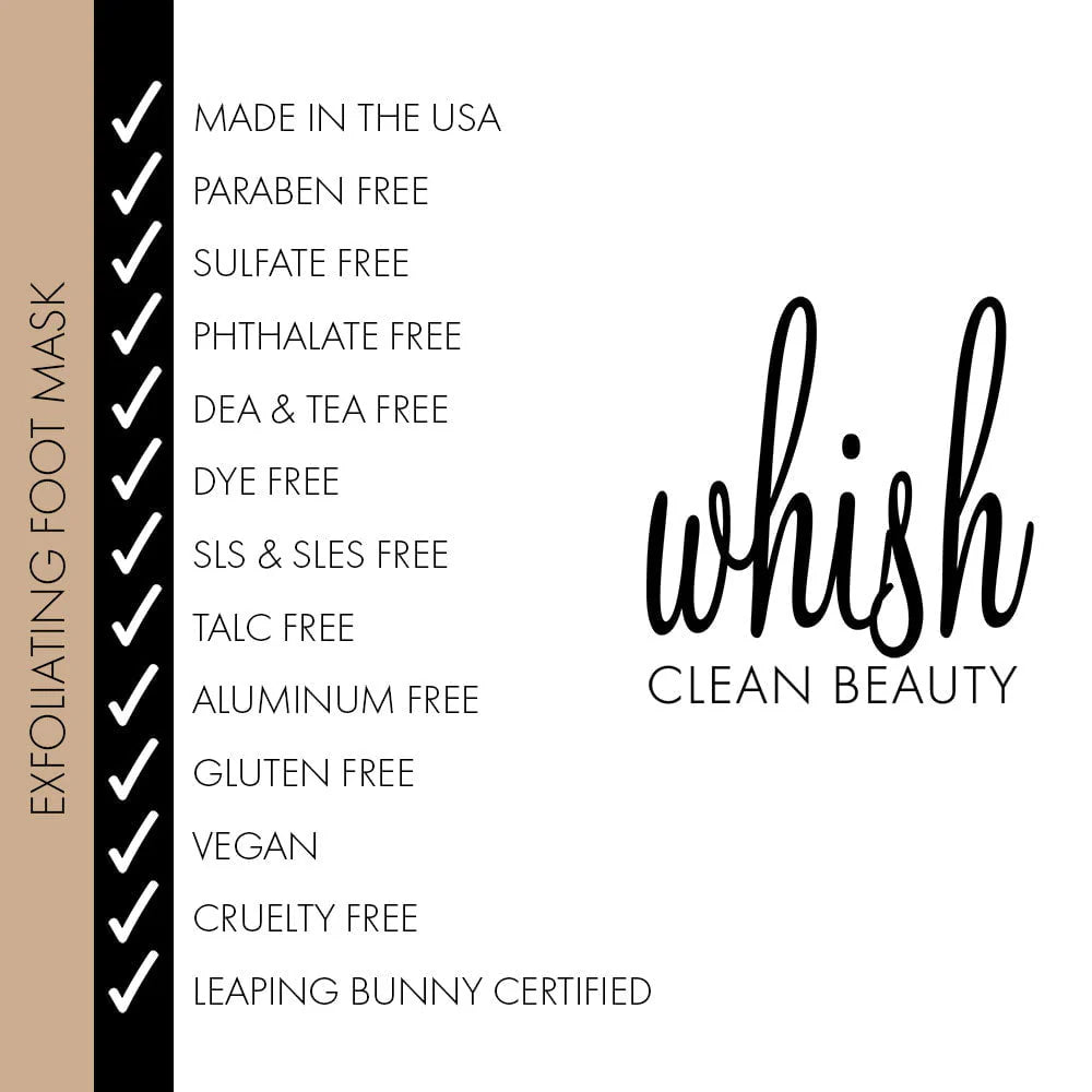 Whish - Coconut Milk + Verbena Exfoliating Foot Mask