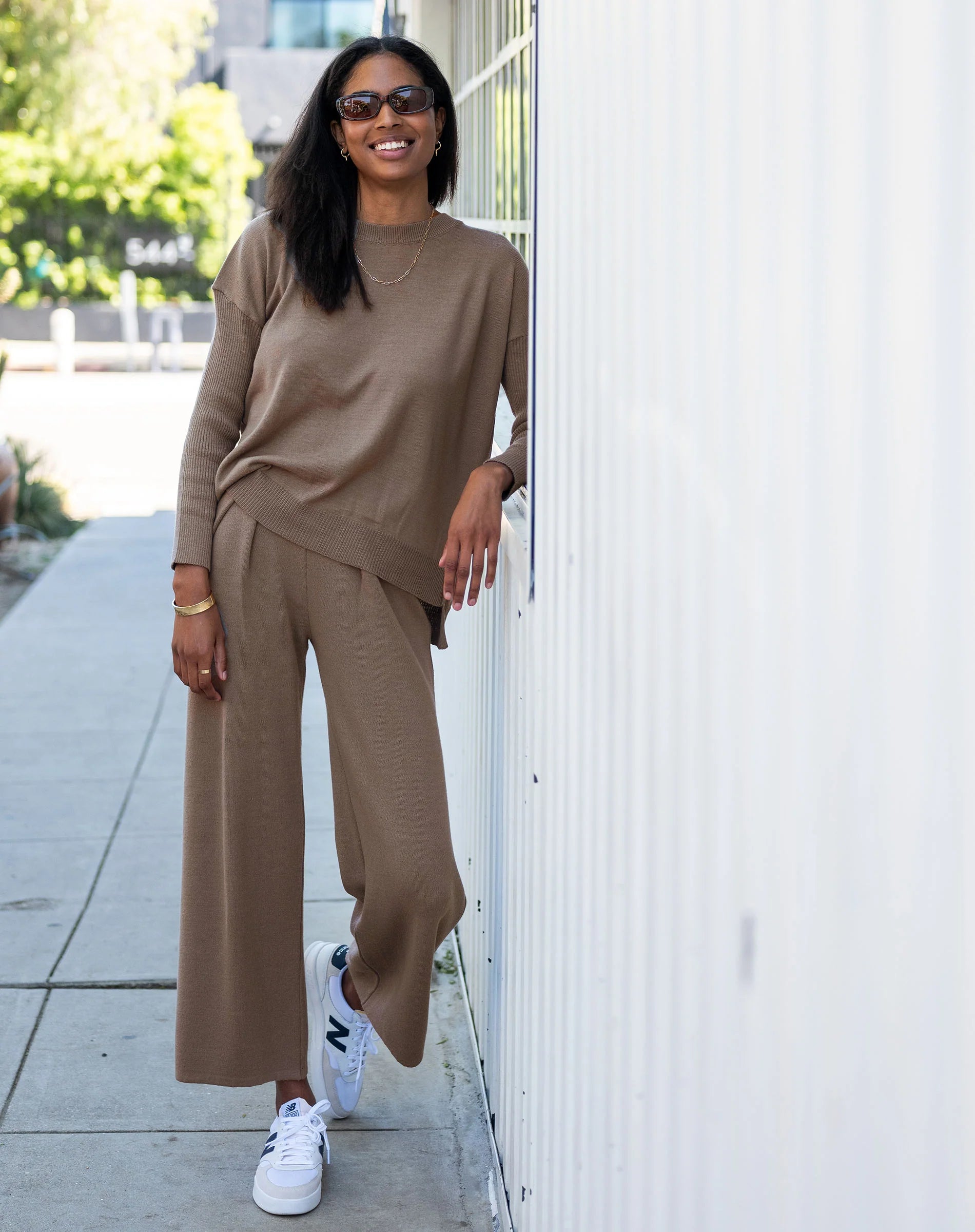 MerSea - Coronado Split Back Sweater - Hazlenut