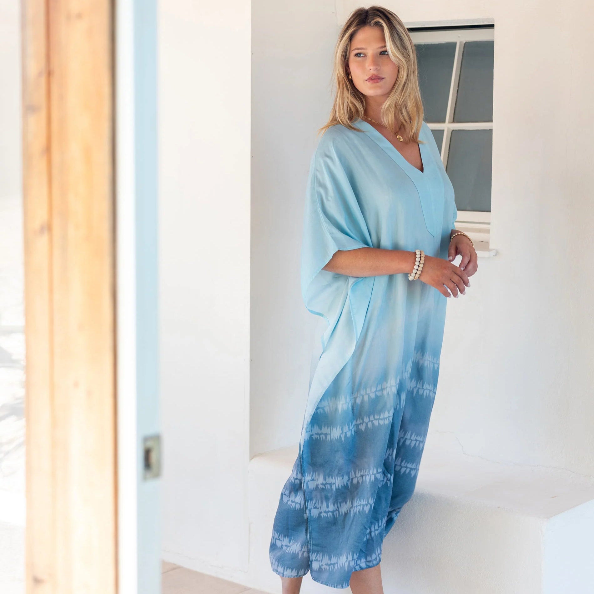 MerSea - Palm Springs Kaftan - Shoreline Blue