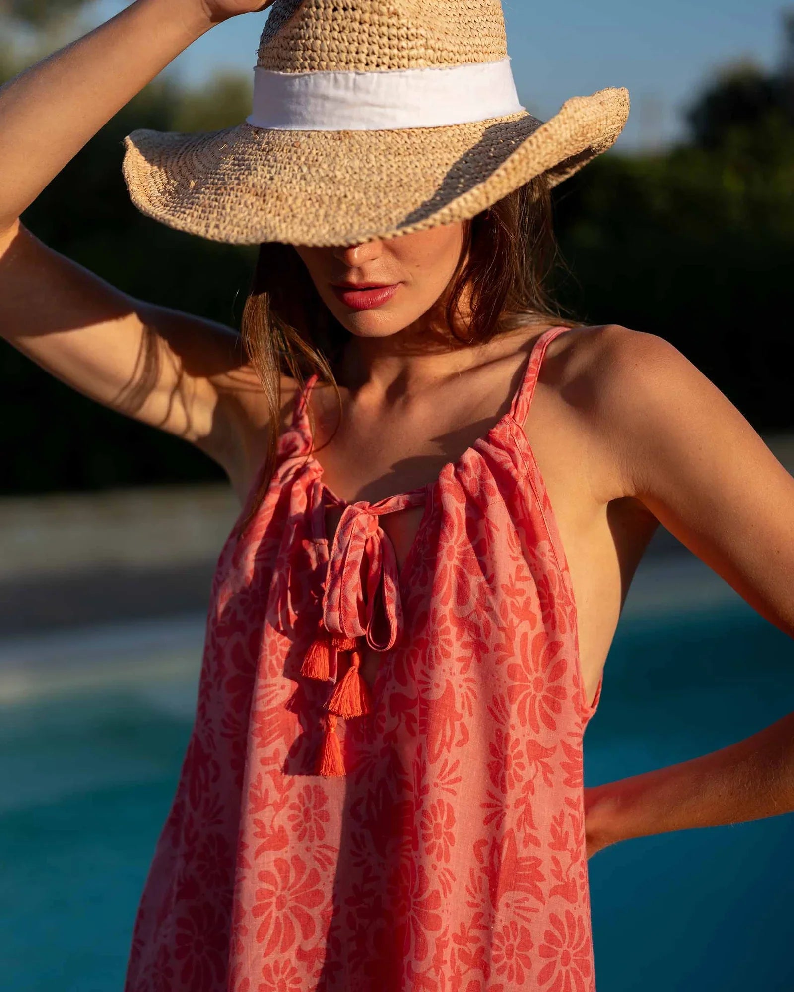 MerSea - Light & Breezy Dress - Tropical Coral