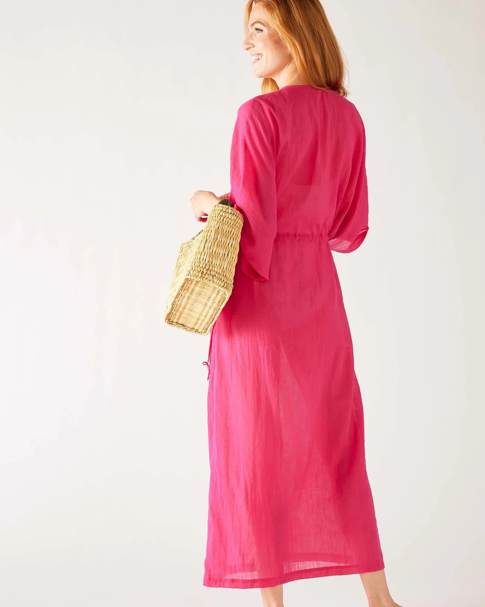 MerSea - Breezy Kaftan Dress - Magenta