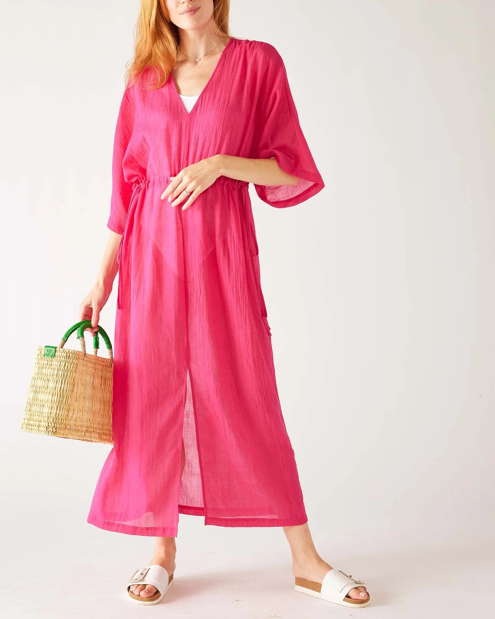 MerSea - Breezy Kaftan Dress - Magenta