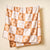 The Darling Effect - Flower Check Brown Quick-Dry Beach Towel
