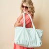 The Darling Effect - Aqua Palm Terry Tote Bag (Add-On)