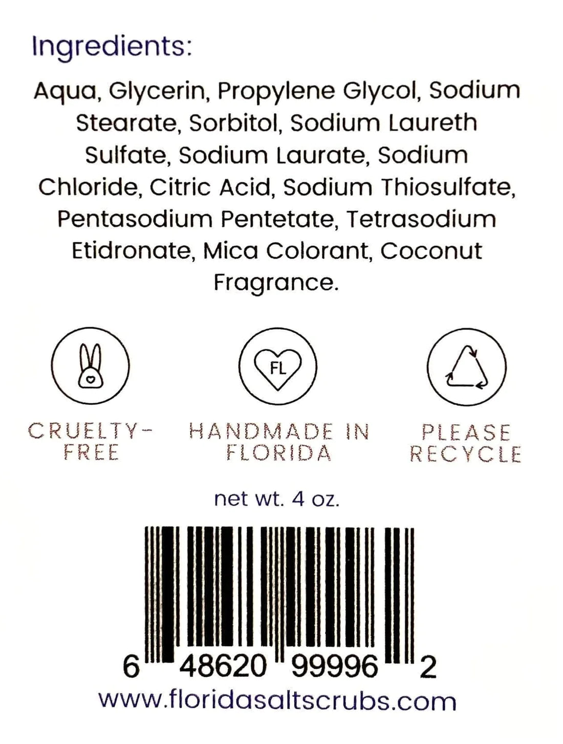 Florida Glow - Handmade Coconut Soap - (Add-On)