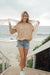 Post Surf Collective - The Monstera Sweatshirt - Sand (R)