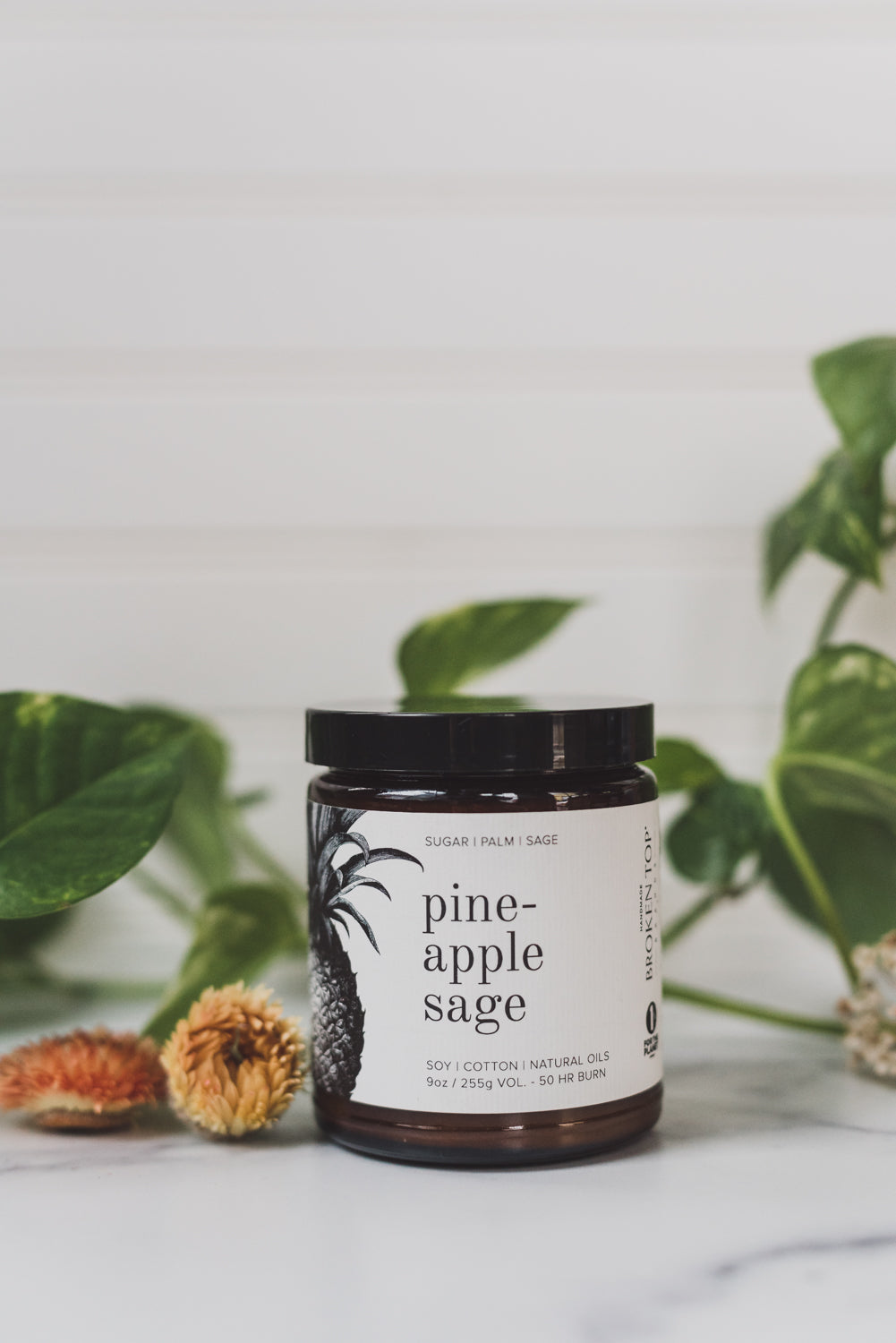 Broken Top Brands - 9 oz Pineapple Sage Soy Candle (Add-On)