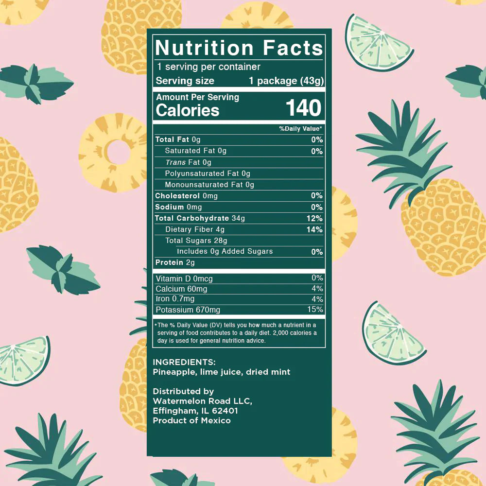 Watermelon Road - Pineapple Mojito Dried Fruit Jerky - (Add-On)