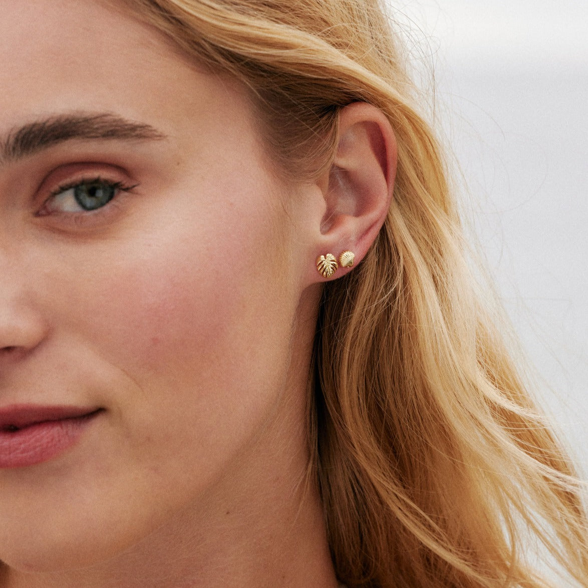 Bryan Anthonys - Breathe Stud Earrings - 14k Gold - (Add-On)