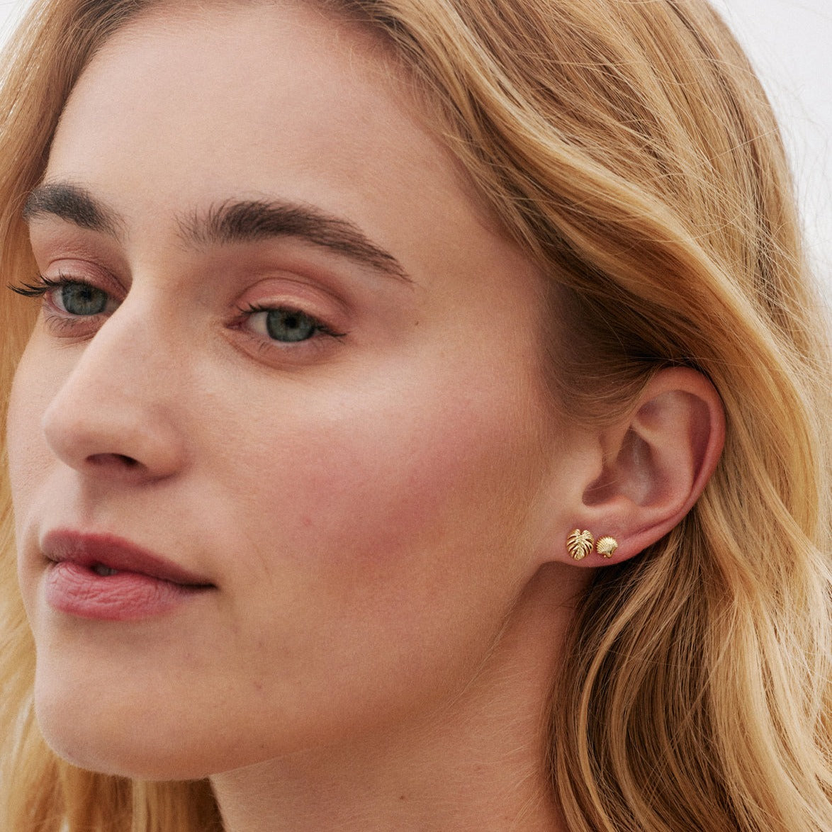Bryan Anthonys - Breathe Stud Earrings - 14k Gold - (Add-On)