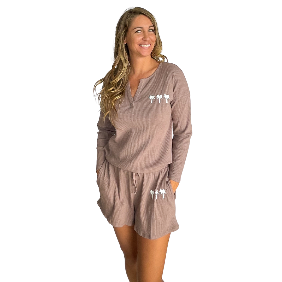 Beachly - Tres Palmas Ribbed Bottom - Mocha (Add-On)