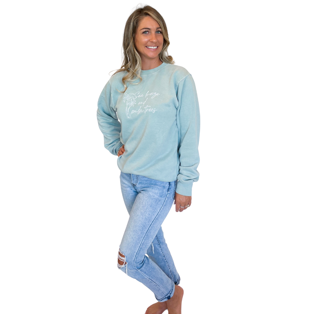 Beachly - Seabreeze Crew Sweatshirt - Seafoam (Add-On)