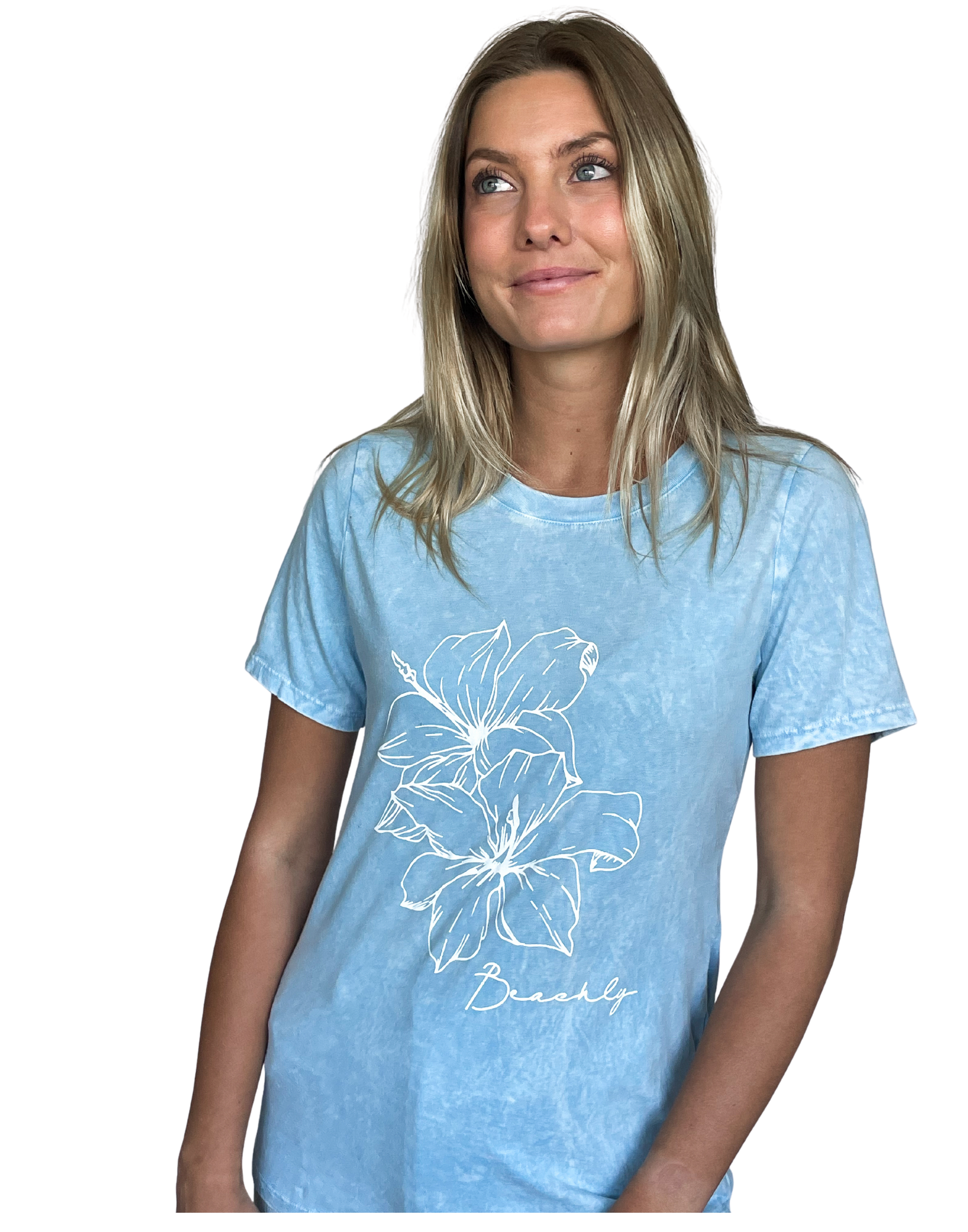 Beachly - Hibiscus Tee - Blue (Add-On)