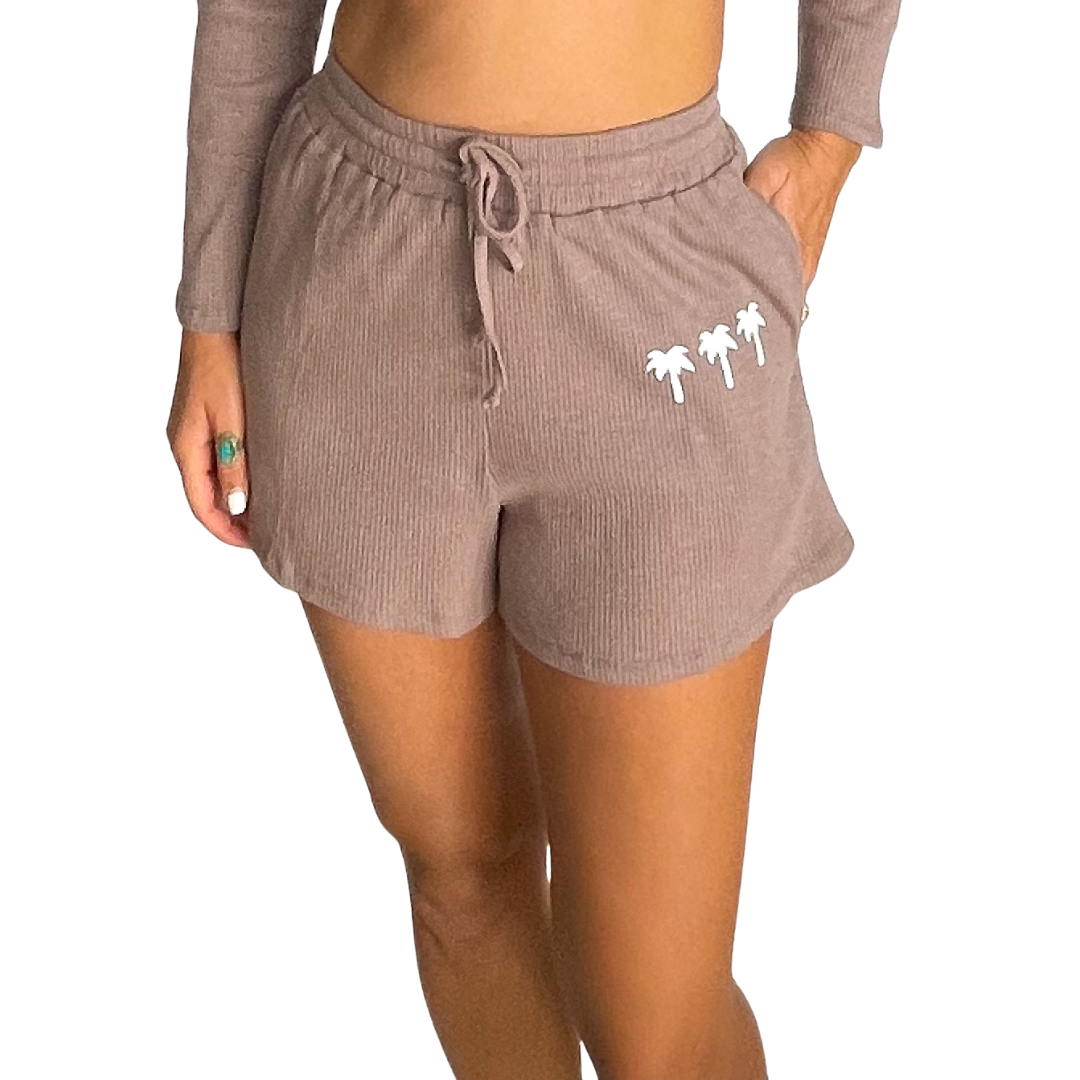 Beachly - Tres Palmas Ribbed Bottom - Mocha (Add-On)