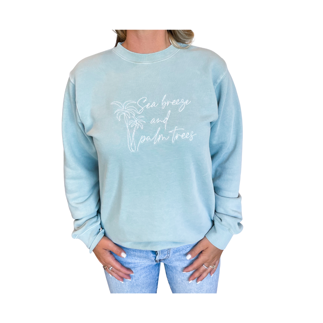 Beachly - Seabreeze Crew Sweatshirt - Seafoam (Add-On)