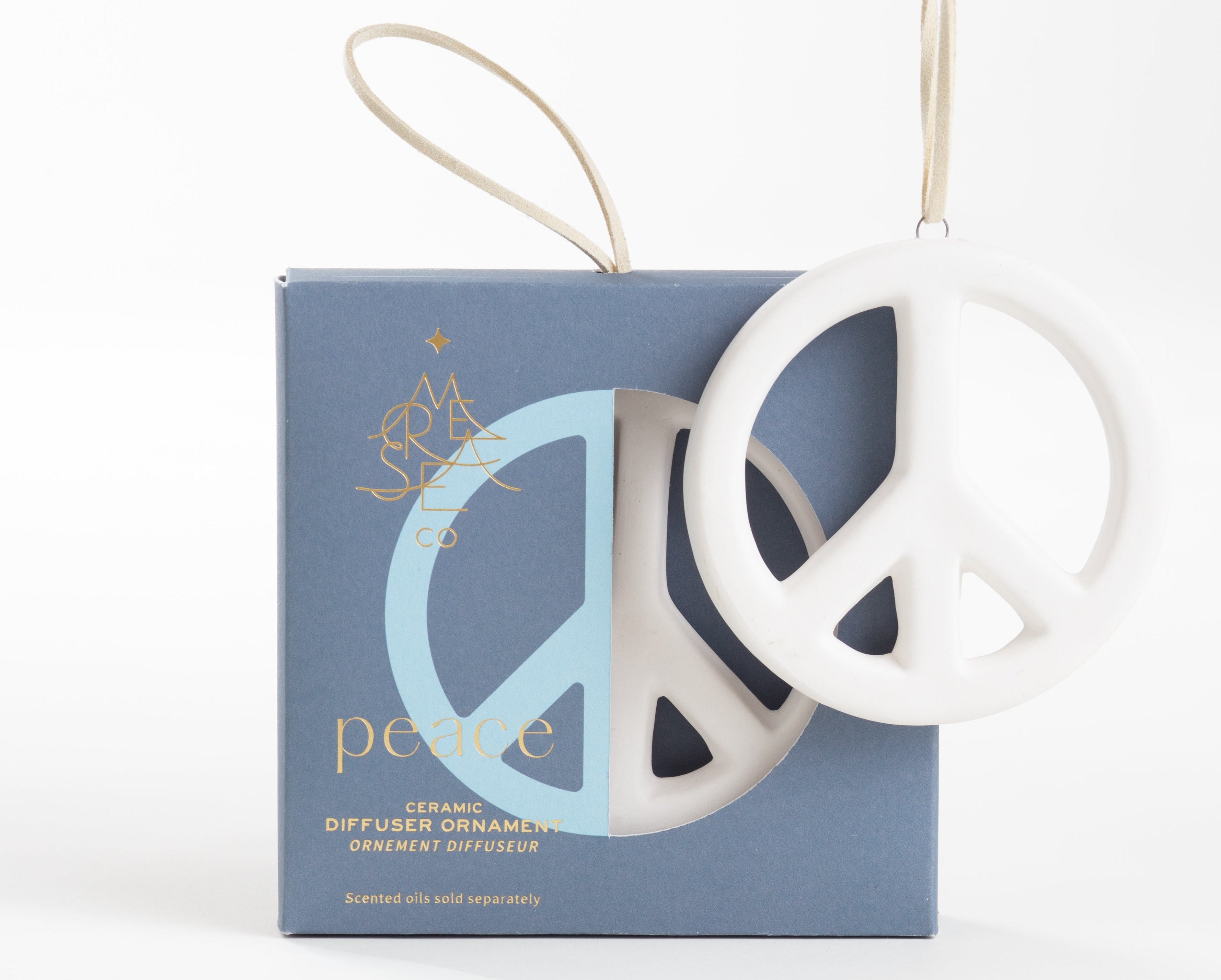 Mersea - Ceramic Diffuser Peace Ornament & Scented Sea Pines Oil Bundle (Add-On)