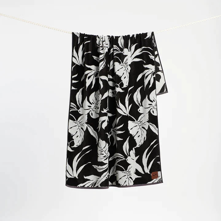 Slowtide - Hauke Oversized Beach Towel - Black - (Add-On)