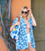 Known Supply - Hawaiian Blooms Kimono - Blue