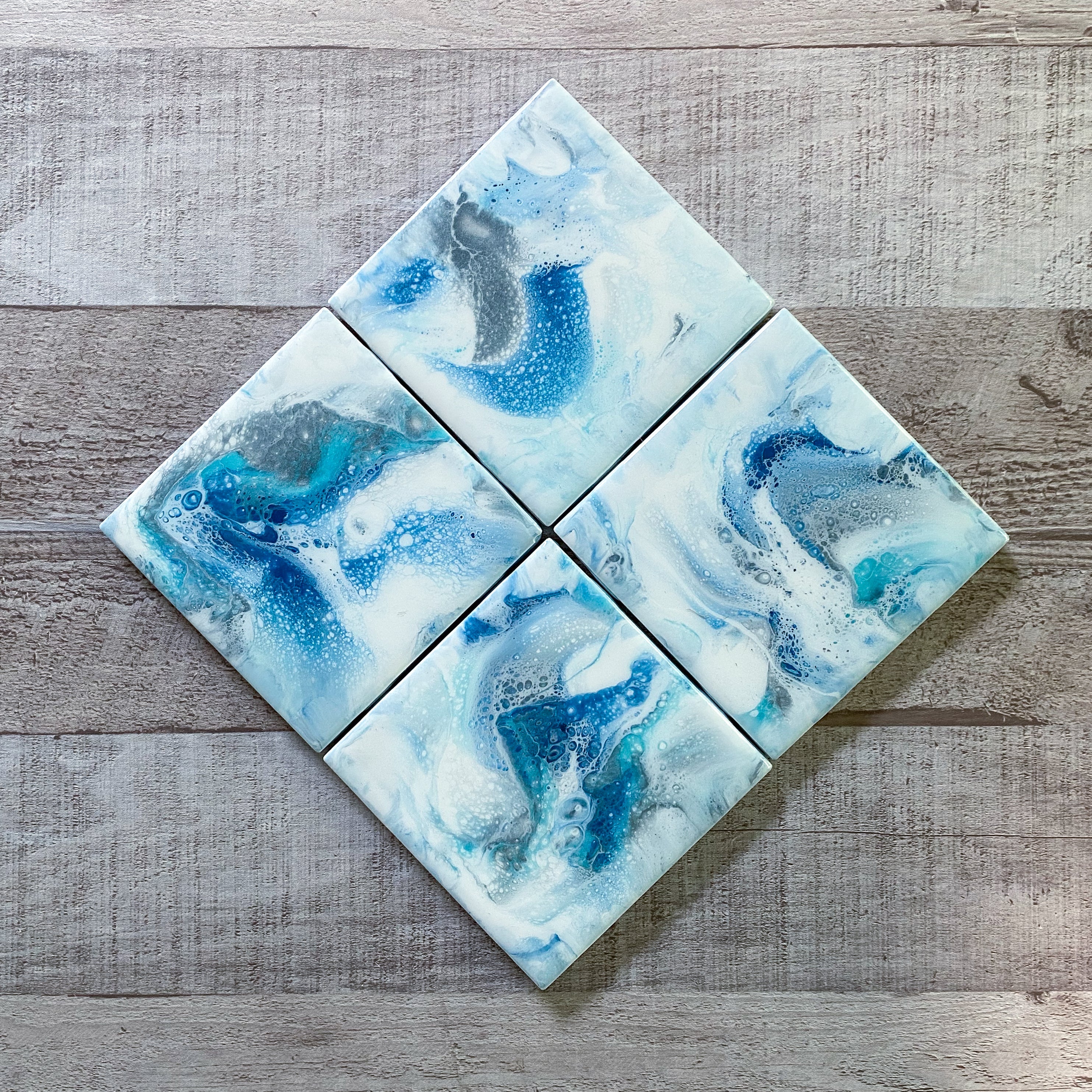Coastal Coasters - Coastal Delight Handmade Coaster Set - 4 Pack (Add-On)