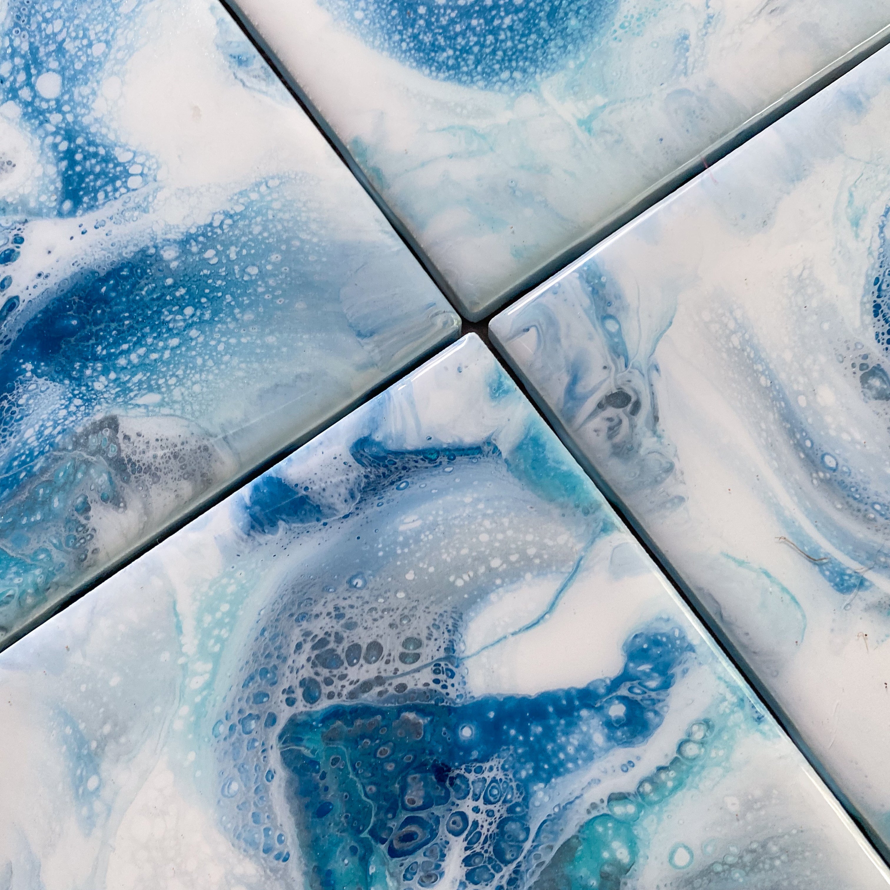 Coastal Coasters - Coastal Delight Handmade Coaster Set - 4 Pack (Add-On)