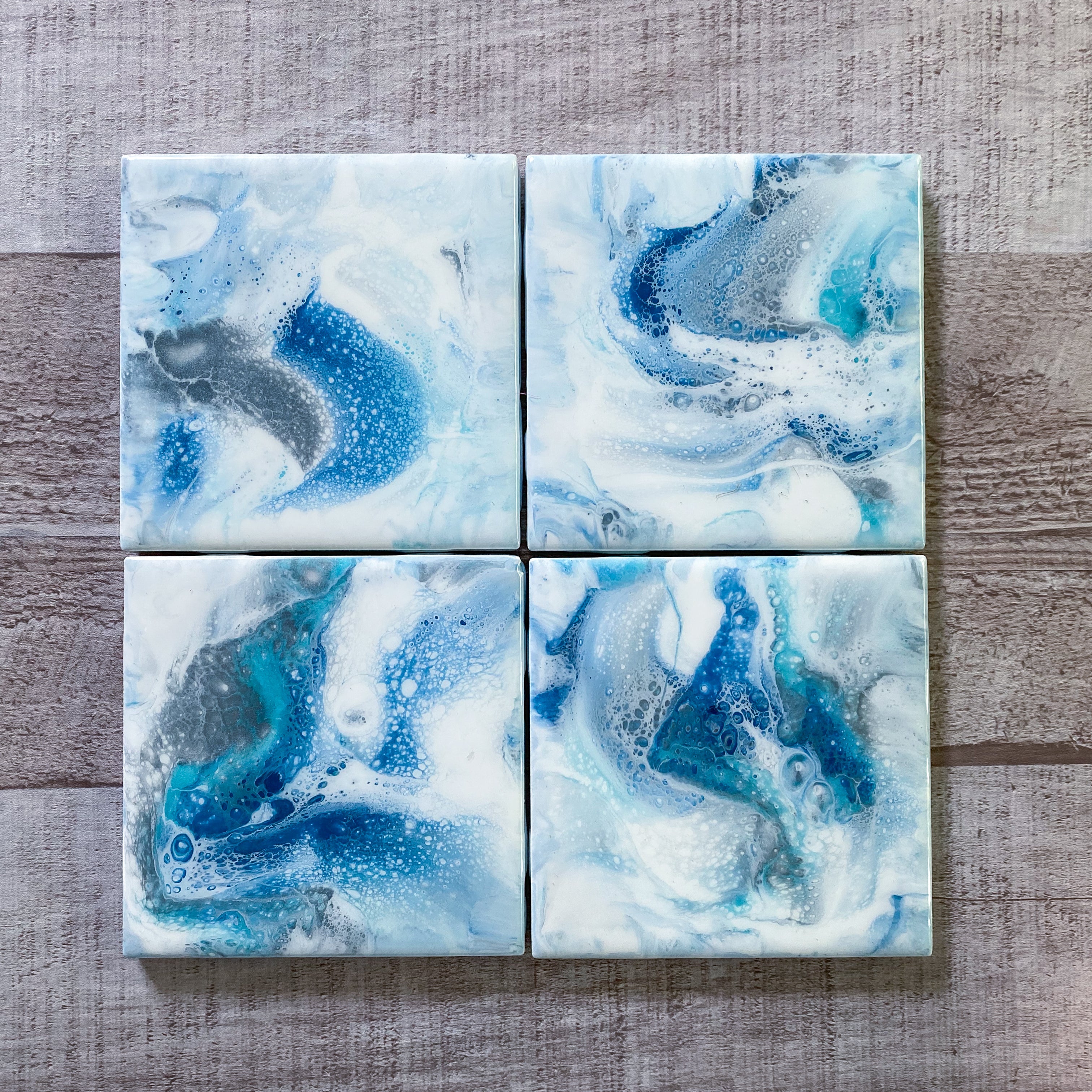 Coastal Coasters - Coastal Delight Handmade Coaster Set - 4 Pack (Add-On)