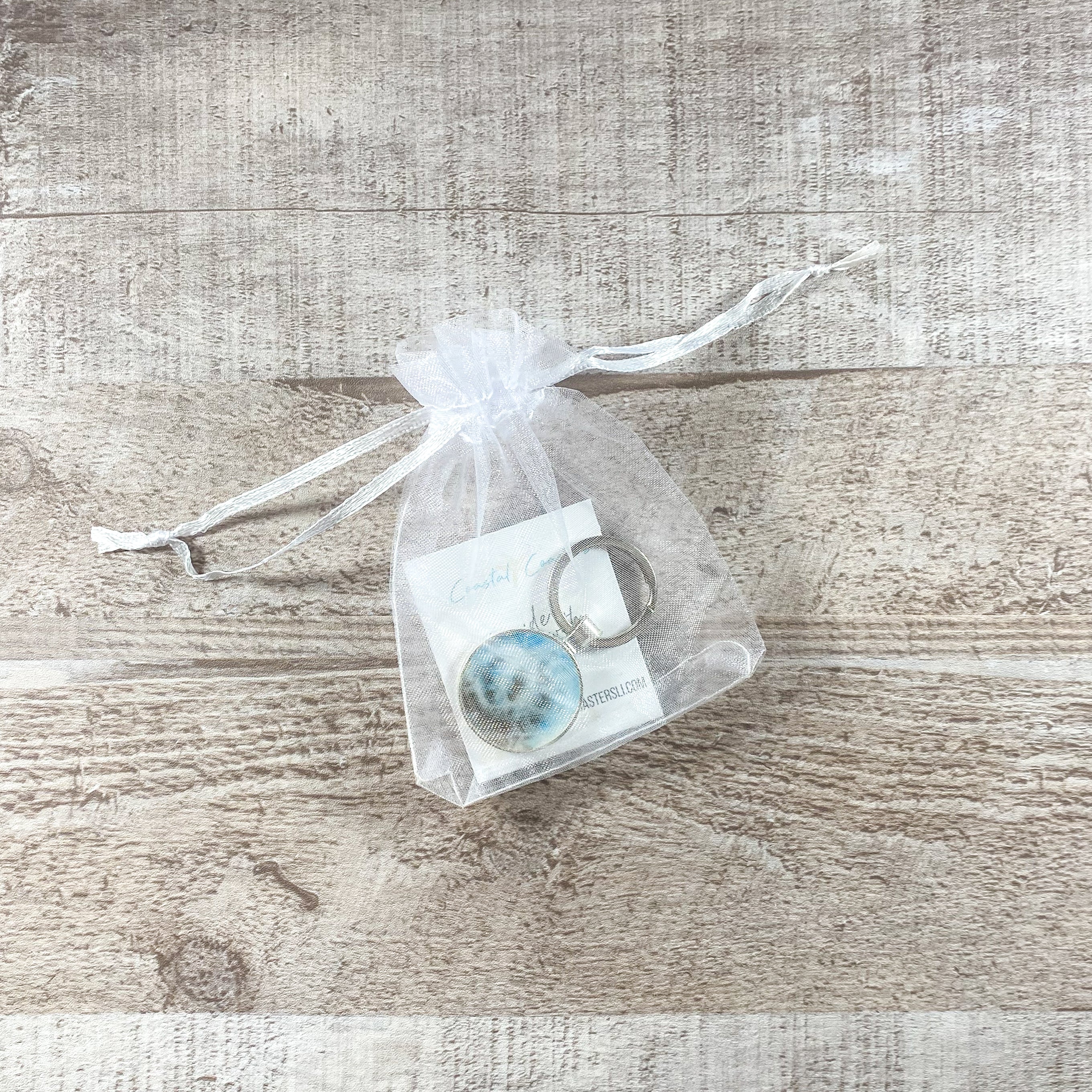 Coastal Coasters - Keychain - Metal + Resin (Add-On)