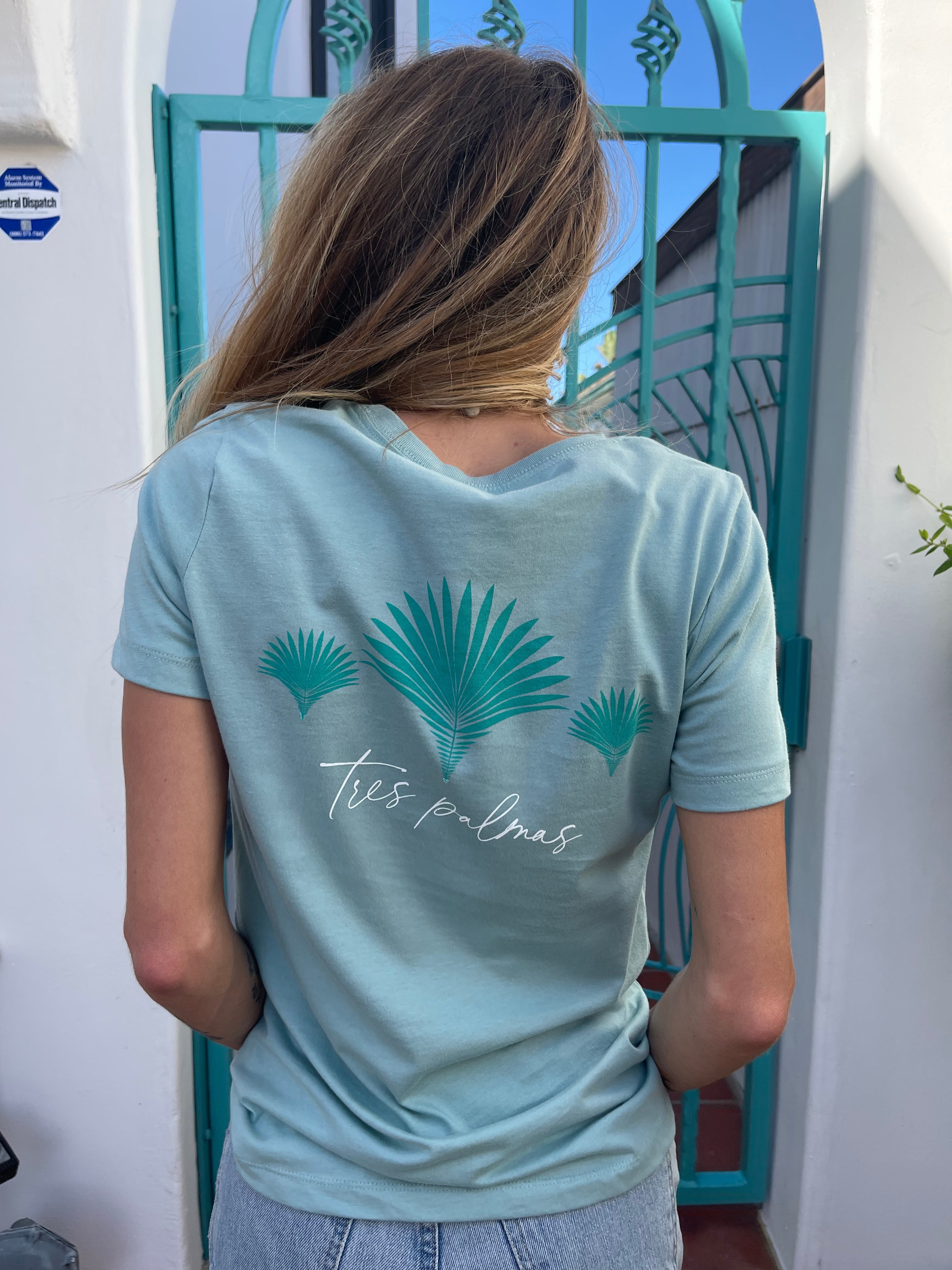 Tres Palmas Tee - Dusty Blue (Add-On)