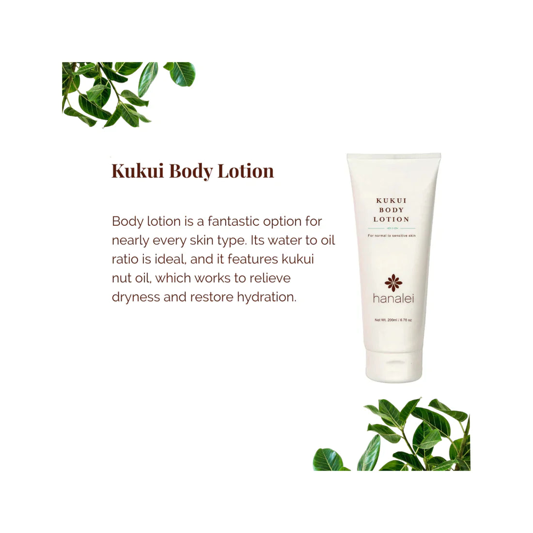 Hanalei - Kukui Body Lotion (Add-On)