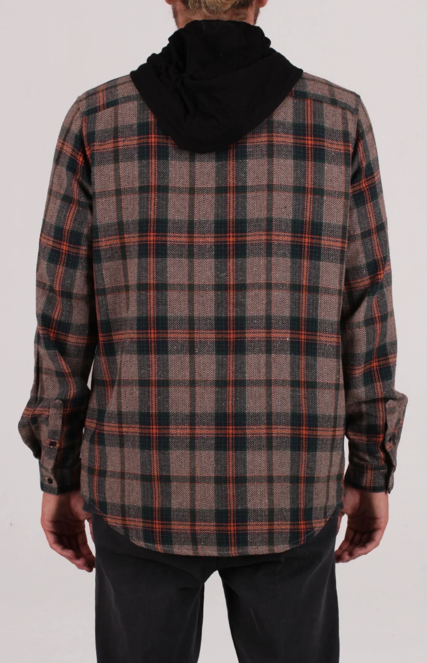 Lira - Mellen Hooded Flannel - Burgundy (Add-On)