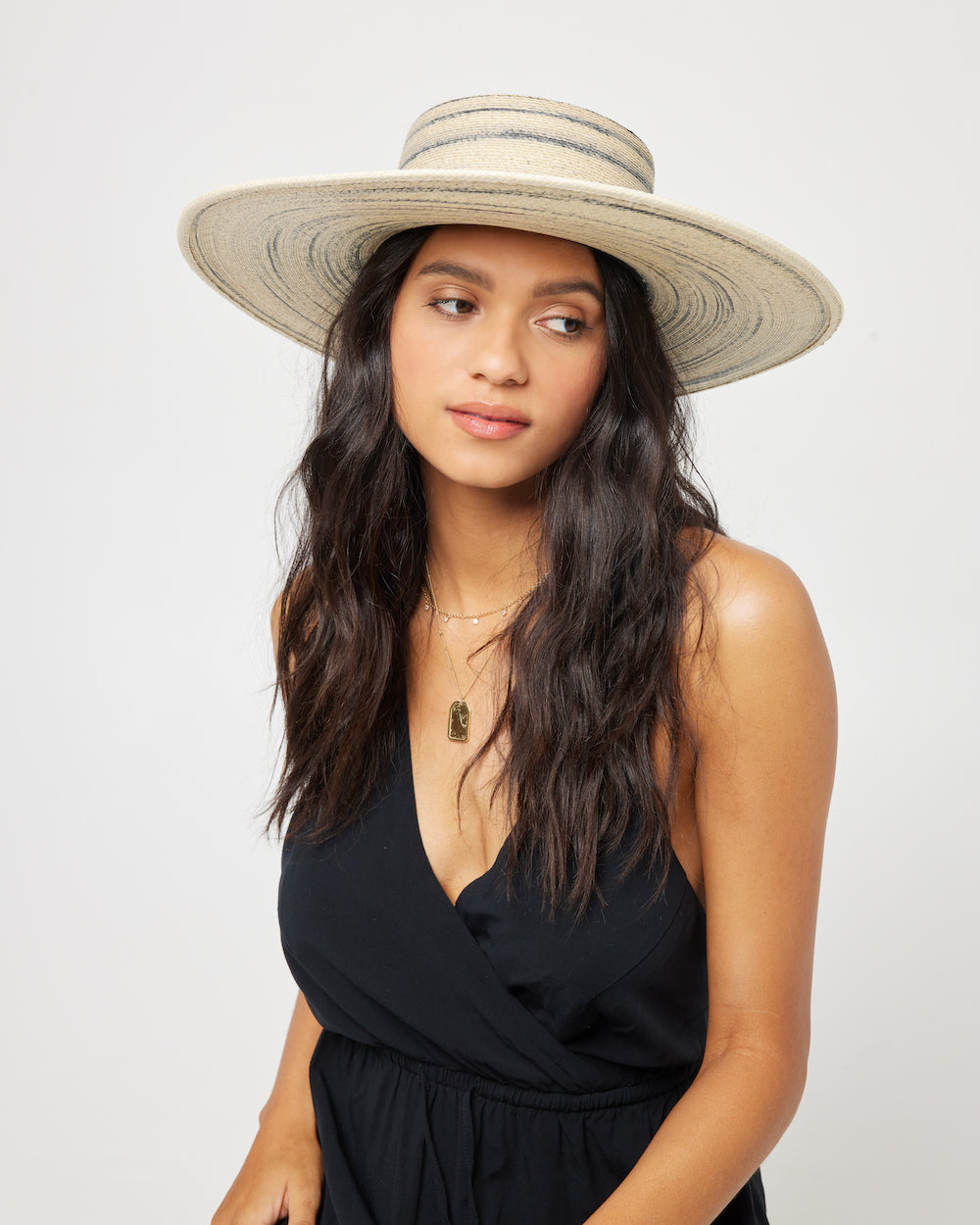 L Space - Punaluu Hat - Natural Navy (Add-On)