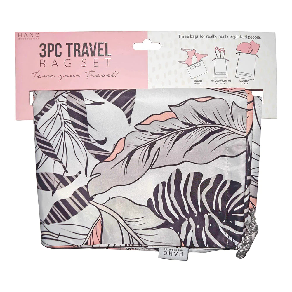 Hang Accessories - 3 Piece Travel Bag Set - Leaf - (Add-On)