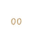 Luv AJ - Mini Continuous Beaded Huggies - Gold (Add-On)