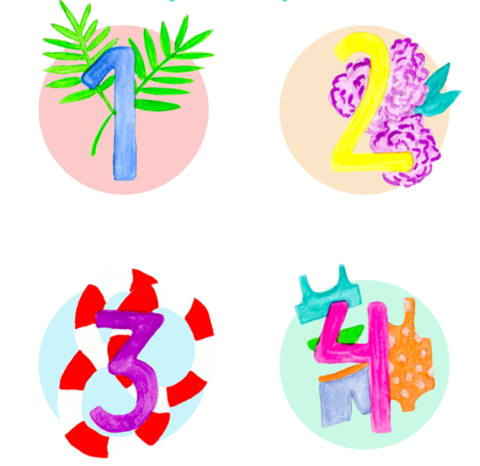 Island Haus Co. - Baby Month Milestone Sticker Set (Add-On)