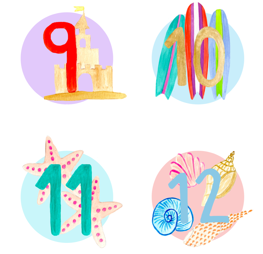 Island Haus Co. - Baby Month Milestone Sticker Set (Add-On)