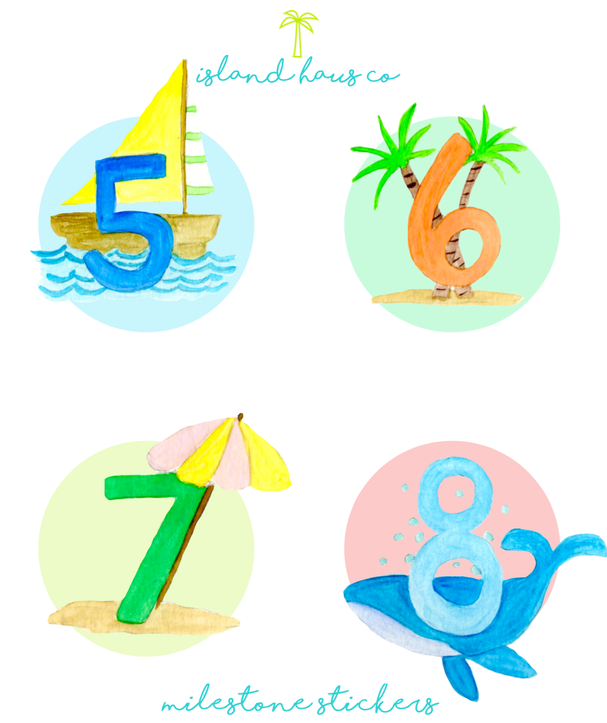 Island Haus Co. - Baby Month Milestone Sticker Set (Add-On)