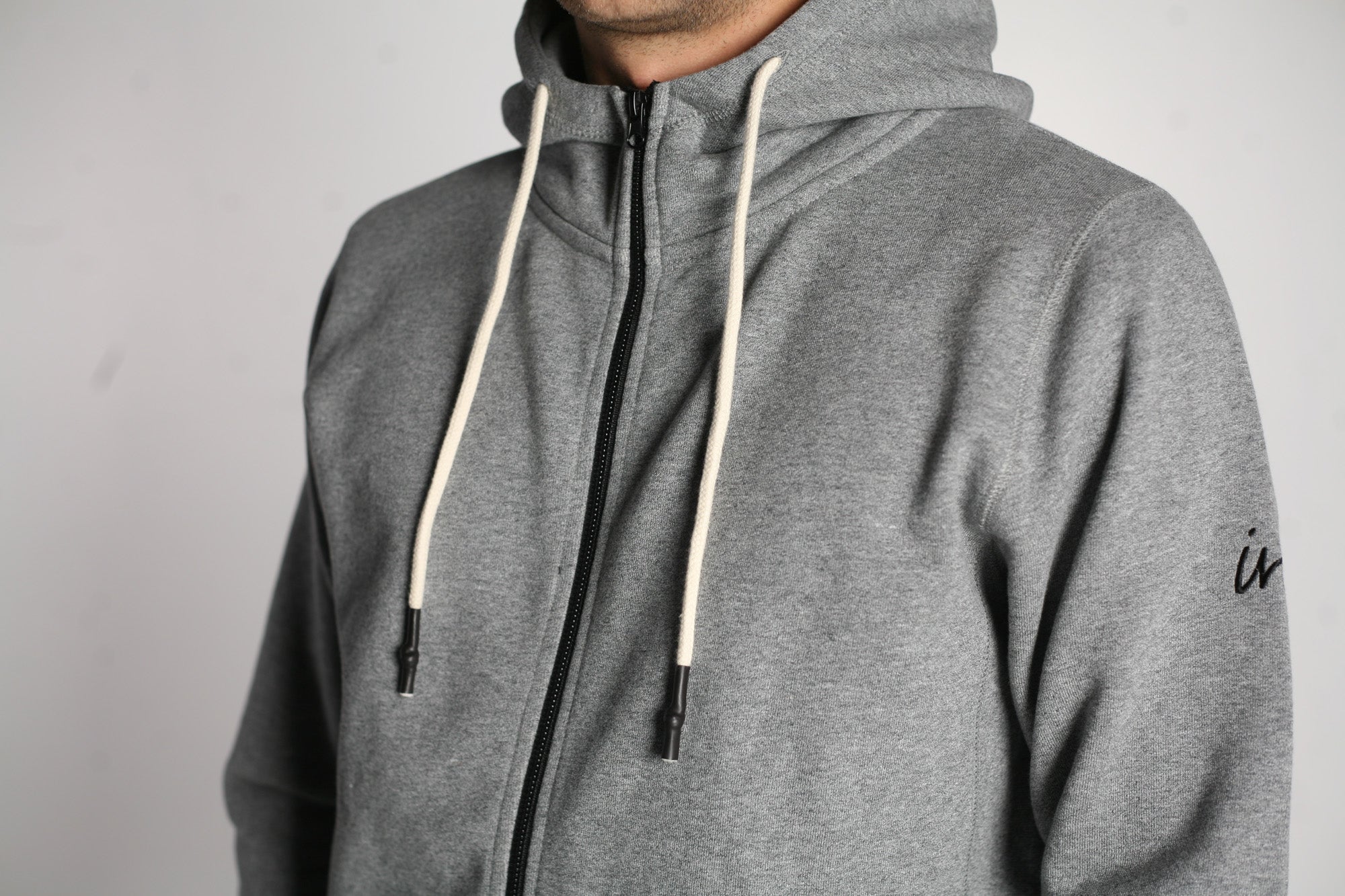 Imperial Motion - Mills Zip Up Sweatshirt - Salt and Pepper (Add-On)